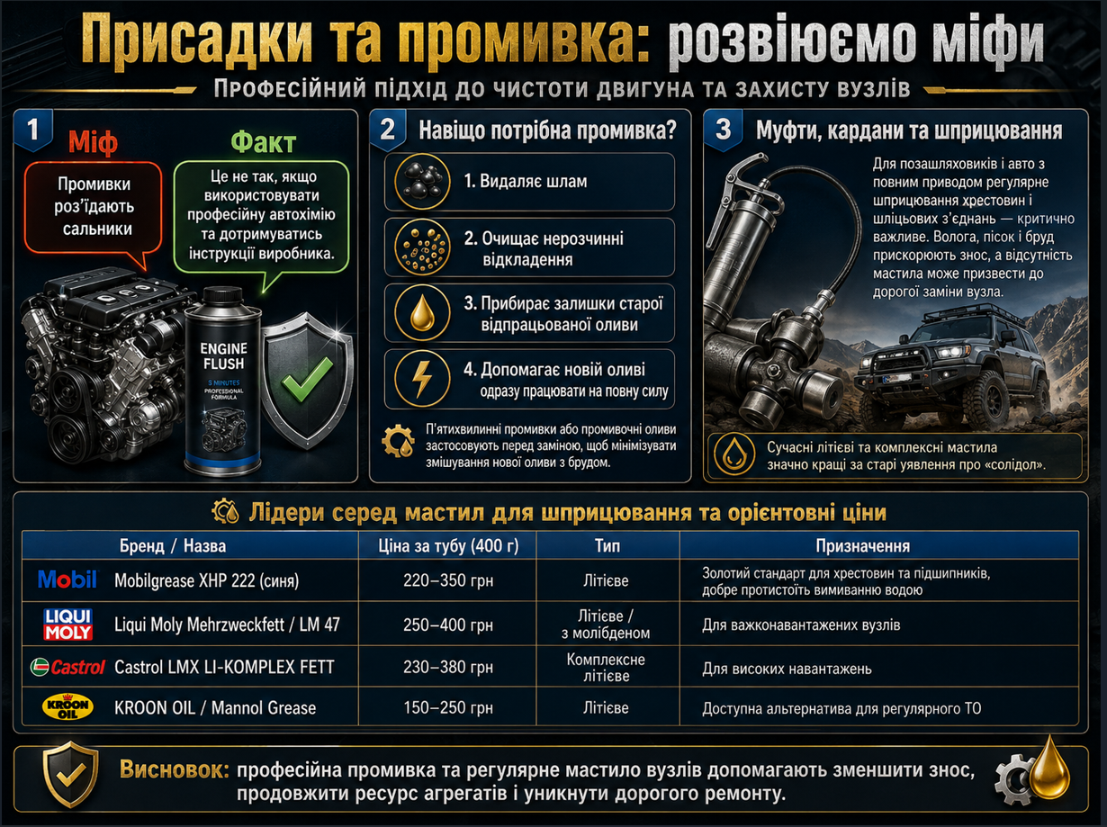 на що звернути увагу при виборі присадок для авто Що таке присадки до авто